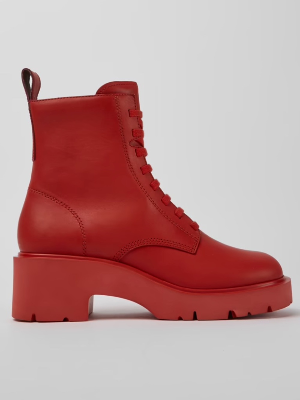 NEW Camper Milah Red Lace Up Boots
